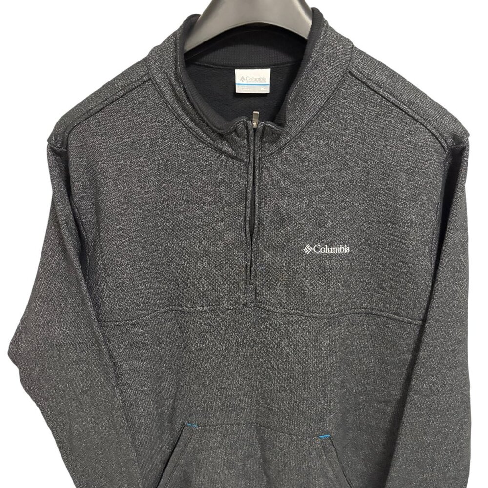 Columbia Sportwear 1/4 Zip Pullover Sweatshirt Mens Size XXL Charcoal Gray
